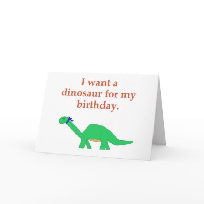 Birthday Dinosaur card by serenity_ii