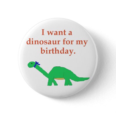 Birthday Dinosaur pin by serenity_ii