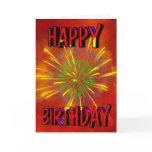 Birthday Fireworks Greeting Cards