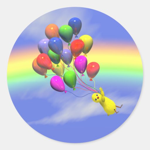 Birthday Flight Stickers