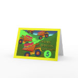Birthday for Grandson, Dump Trucks and Cupcakes Cards