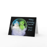 Birthday from the two of US - Teddy-Bears and Bubb Cards