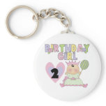 Birthday Girl 2nd Birthday T-shirts and Gifts Key Chain
