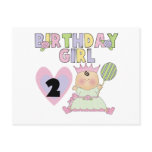 Birthday Girl 2nd Birthday T-shirts and Gifts Postcards