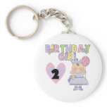 Birthday Girl 2nd Birthday Tshirts and Gifts keychains