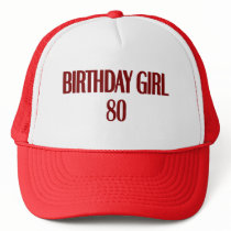 Birthday Girl 80 Hat