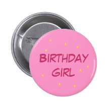 Birthday Girl Button