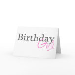 Birthday Girl (Pink Script) cards