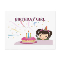 Birthday Girl Postcard