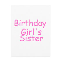 Birthday Girl's Sister