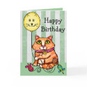 Birthday Greeting Card For Cat Lovers