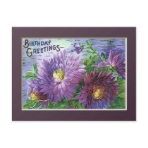 BIRTHDAY GREETING FLOWERS by SHARON SHARPE Post Card