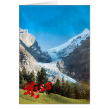 Birthday Greetings - Glacier, Grindelwald Card