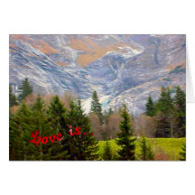 Birthday Greetings - Glacier, Grindelwald Greeting Cards