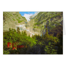 Birthday Greetings - lGlacier at Grindelwald Card