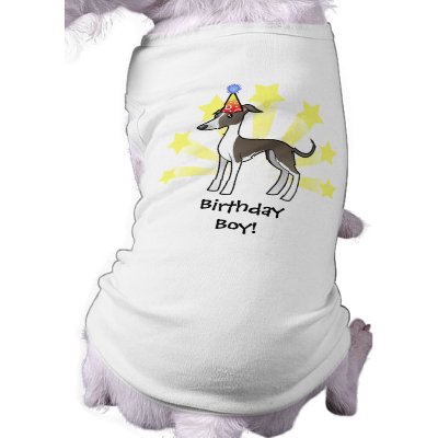 Birthday Greyhound / Whippet / Italian Greyhound by CartoonizeMyPet