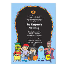 Birthday Halloween Costume Party Invitation