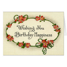 "Birthday Happiness" Greeting Cards