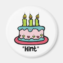 Birthday Hint Fridge Magnets