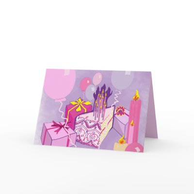 BIRTHDAY in PINKS Card by gardensofeve