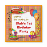 Birthday Invitation: 001 Transports magnets