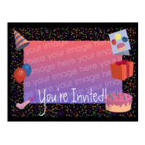 Birthday Invitation postcards