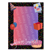Birthday Invitation postcards