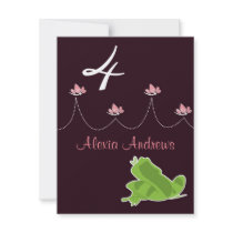 Birthday Invitation - Princess & Frog