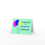 Birthday Invite Greeting Card