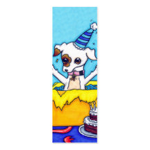 Birthday Jack Russell in a present box Business Cards