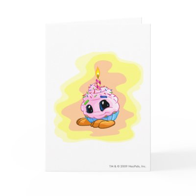 Birthday JubJub Cards by neopets