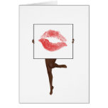 Birthday kiss birthday card