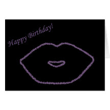Birthday kiss kisses lips smooch greeting cards