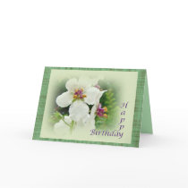 Birthday Moth Mullein Wildflower Card