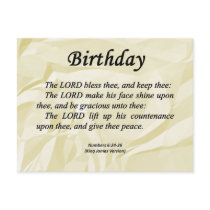 Birthday Numbers 6-24 Postcard