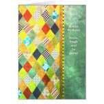 Birthday or Any Use Retro Design Colourful Pattern Greeting Card