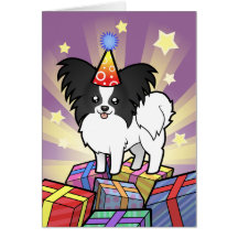 Birthday Papillon Greeting Card