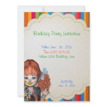 Birthday Party Clown Kids Invitation