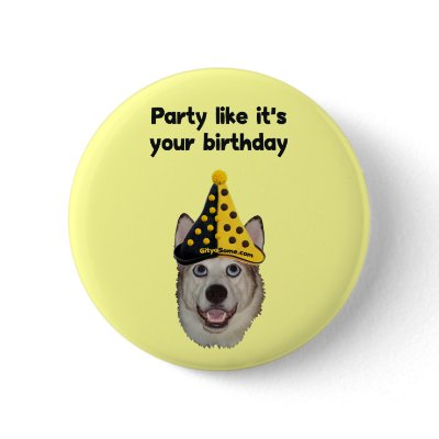 Birthday Party Dog by HappyDoggies