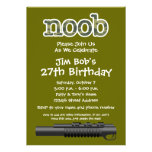 Birthday Party - Funny Noob Gamer Custom Announcement