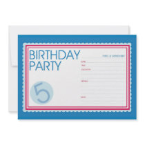 birthday party custom invitation