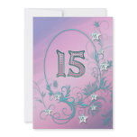Birthday party invitation 15 years old