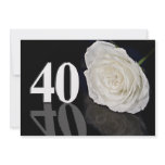 Birthday party invitation 40 years old