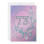 Birthday party invitation 73 years old