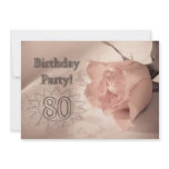 Birthday party invitation 80 years old