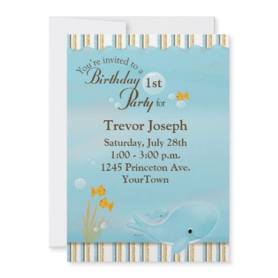 Birthday Party Invitation Beach or Pool by mybabybundles