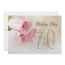 Birthday party invitation for 70 years