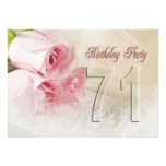 Birthday party invitation for 71 years