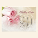 Birthday party invitation for 90 years invitations
