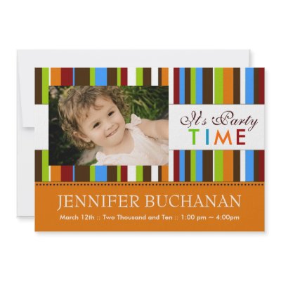 Birthday Party Invitation for Kids by colourfuldesigns